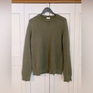 Saint Laurent Distressed Knit Sweater